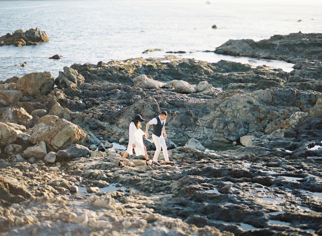 palos verdes rocky ocean engagement