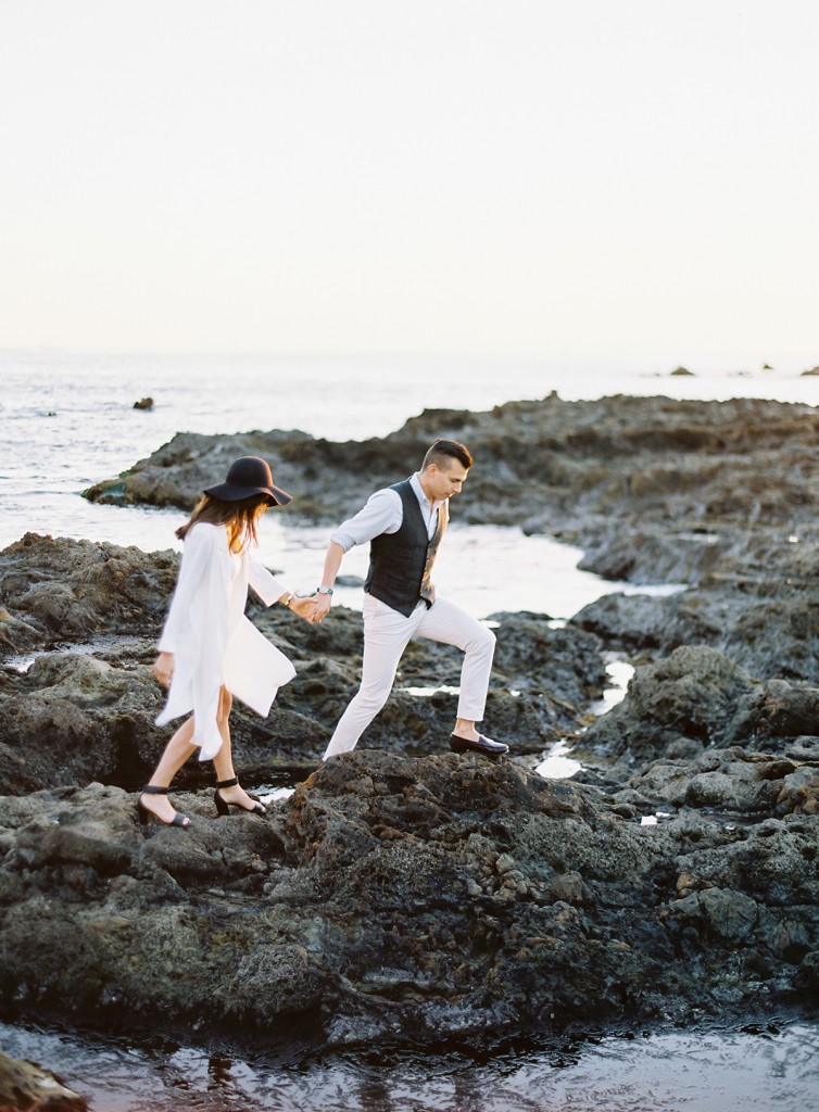 palos verdes rocky ocean engagement